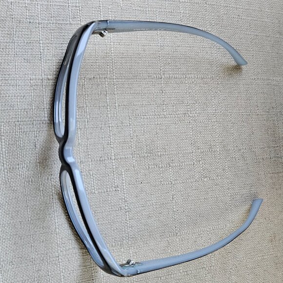 DKNY Oversized Black Square Glasses W Milky Baby Blue Interior Eyeglasses - Picture 16 of 16